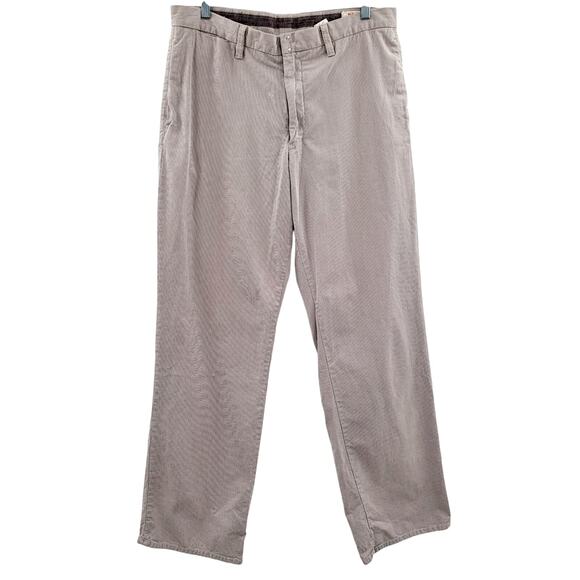 X2 Denim Laboratory Tan & White Striped 100% Cotton Relaxed Pants Men's Sz 34X34 - Picture 1 of 9